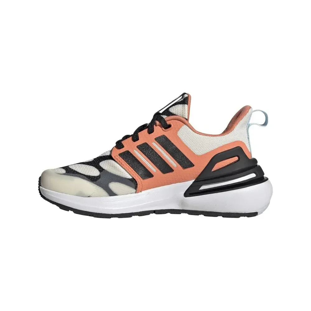 ADIDAS BOY'S RAPIDASPORT MARIMEKKO CLOUD WHITE/BLACK/SEMI CORAL 4.5 BIG KID M